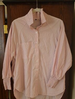 Pink Stripe Button-Down Shirt